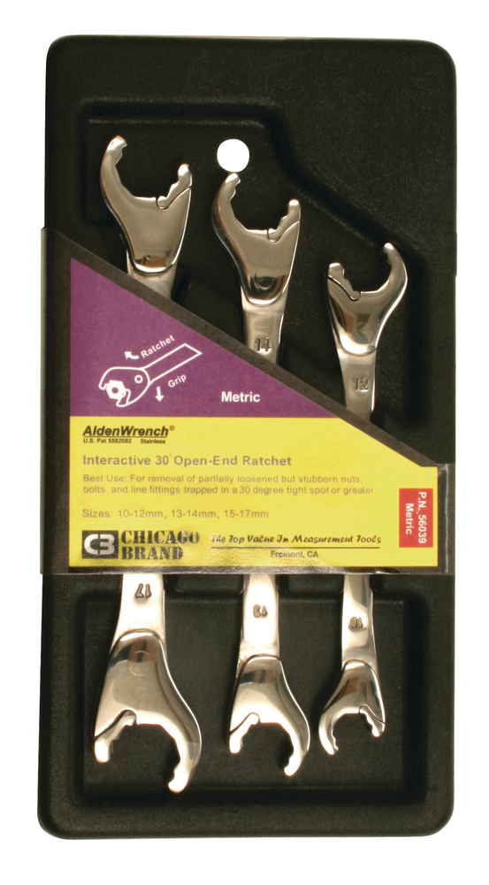 11mm Open End Alden Stainless Ratcheting Wrench 11mm Open End Alden Stainless Ratcheting Wrench
